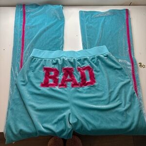 Tiffany Blue Velour pants